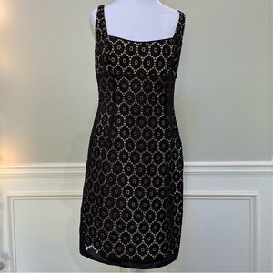 Elie Tahari Black Lace Mini Dress